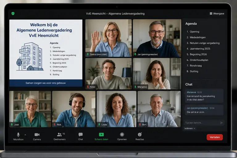 Volledig digitaal vergaderen binnen de VvE komt dichterbij.
